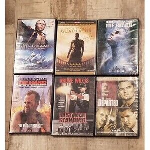 Bruce Willis Russell Crowe Leonardo Dicaprio DVD Bundle Lot Of 6 Movies Die Hard